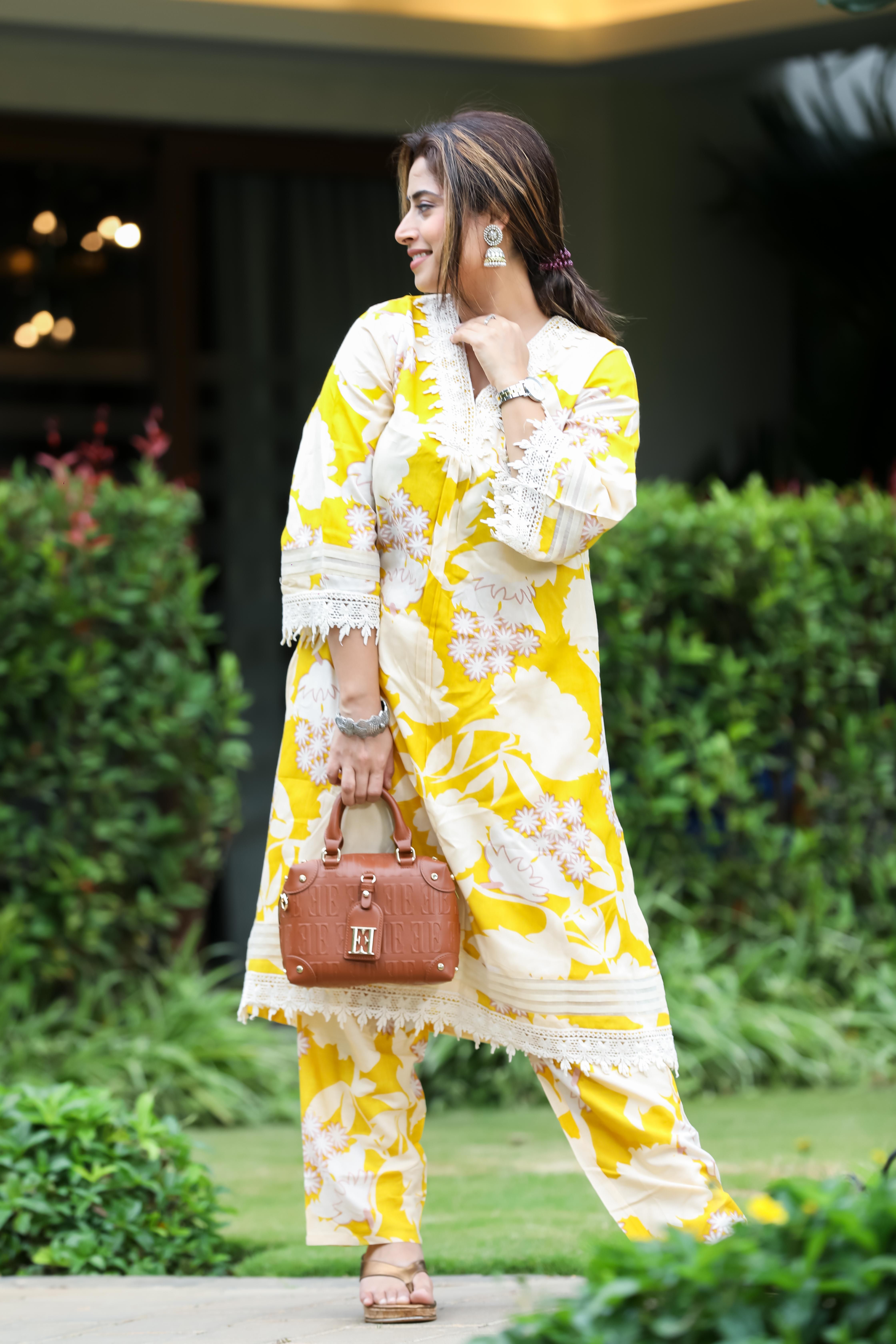 Mirror Work Festive Kurta Set